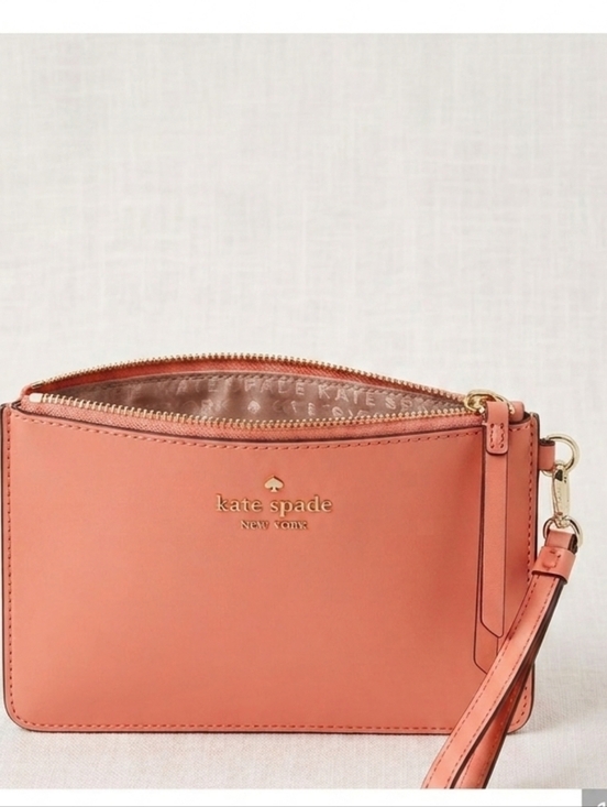 kate spade Handbags - KATE SPADE Top Zippered Wristlet. Pink/Salmon